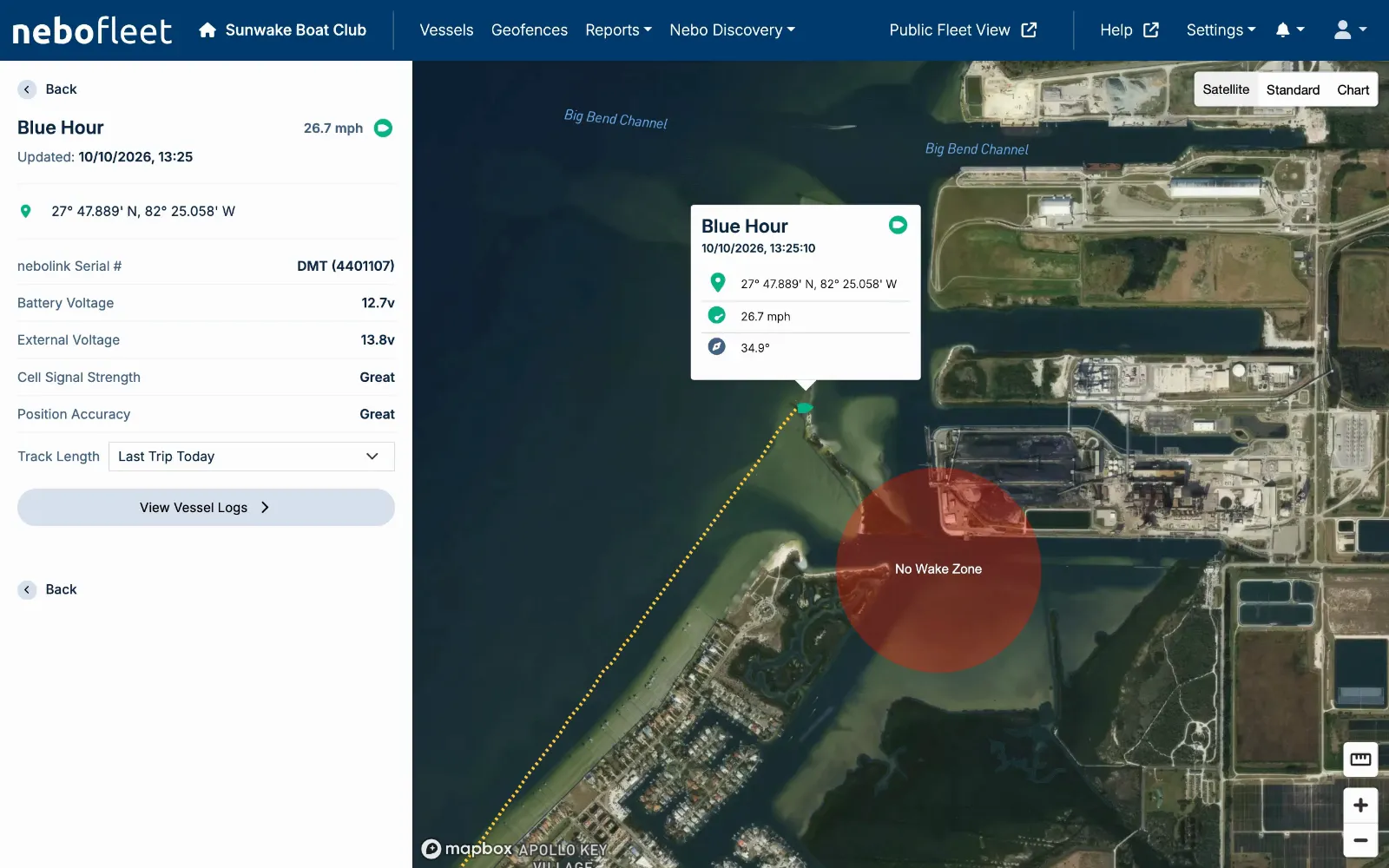 Proactive Safety Alerts interface screenshot